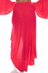 Luli Fama Cosita Buena Ruffled High-lo Slit Skirt